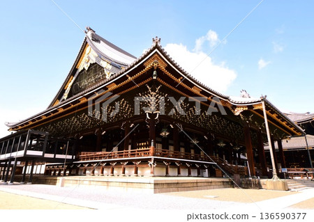 京都府,東本願寺,阿彌陀堂(重要文化財產),京都市下京區常葉町,2022年2月 京都府,東本願寺,阿彌陀堂(重要文化財產),京都市下京區常葉町,2022年2月 136590377