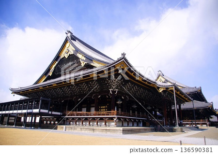 京都府,東本願寺,阿彌陀堂(重要文化財產),京都市下京區常葉町,2022年2月 京都府,東本願寺,阿彌陀堂(重要文化財產),京都市下京區常葉町,2022年2月 136590381