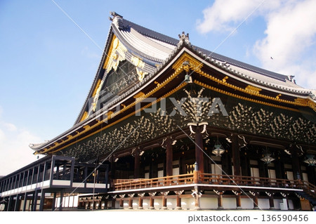 京都府，東本願寺，阿彌陀堂（重要文化財產），京都市下京區常葉町，2022年2月 136590456