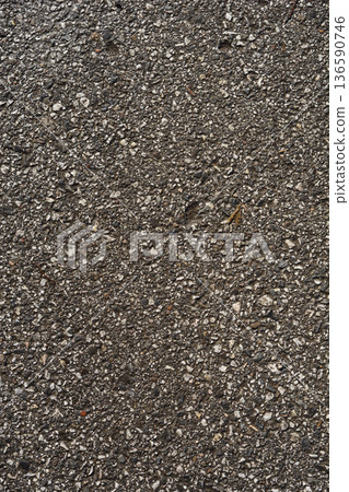 Wet Asphalt Texture with Small Stones Wet Asphalt Texture with Small Stones 136590746