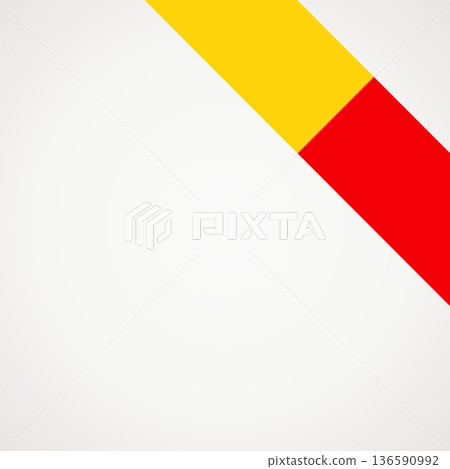 Corner ribbon flag of Naples 136590992