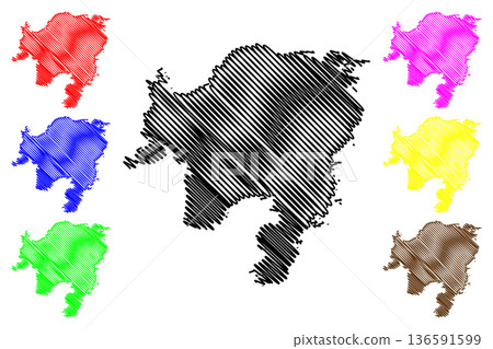Bjorko island (Republic of Finland) map vector illustration, scribble sketch Bjorko map Bjorko island (Republic of Finland) map vector illustration, scribble sketch Bjorko map 136591599
