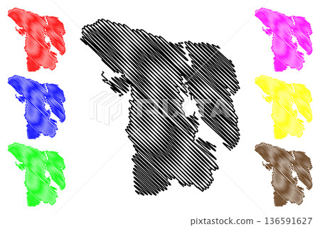 Kupreanof island (United States of America, North America, Alaska, US, USA, Alexander Archipelago) map vector illustration, scribble sketch Kupreanof map Kupreanof island (United States of America, North America, Alaska, US, USA, Alexander Archipelago) map vector illustration, scribble sketch Kupreanof map 136591627