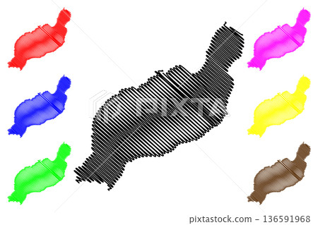 Lanzarote island (Kingdom of Spain, Canary Islands) map vector illustration, scribble sketch Lanzarote map Lanzarote island (Kingdom of Spain, Canary Islands) map vector illustration, scribble sketch Lanzarote map 136591968