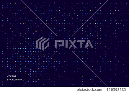 Halftones geometric dots gradient and pop art texture. Vector illustration. Color Abstract dot, Gradient halftone dots for background pattern. Noise grain dust pattern. Halftones geometric dots gradient and pop art texture. Vector illustration. Color Abstract dot, Gradient halftone dots for background pattern. Noise grain dust pattern. 136592583