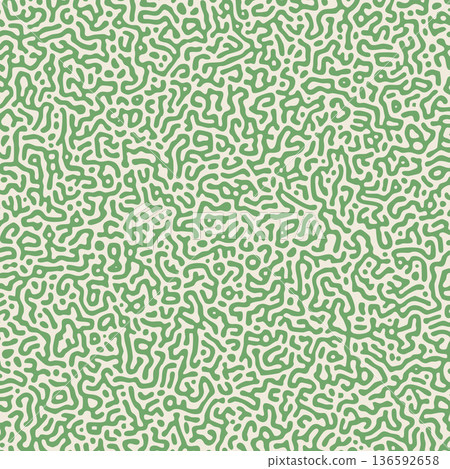 seamless abstract turing pattern in the form of green maze, reaction diffusion organic lines texture vector illustration seamless abstract turing pattern in the form of green maze, reaction diffusion organic lines texture vector illustration 136592658