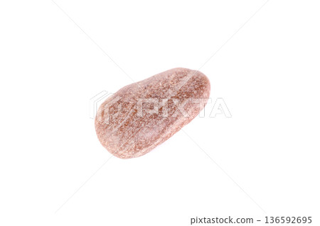Macro mineral stone jasper on a white background 136592695