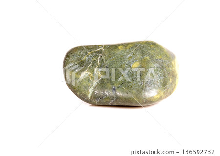 Macro mineral stone jasper on a white background Macro mineral stone jasper on a white background 136592732