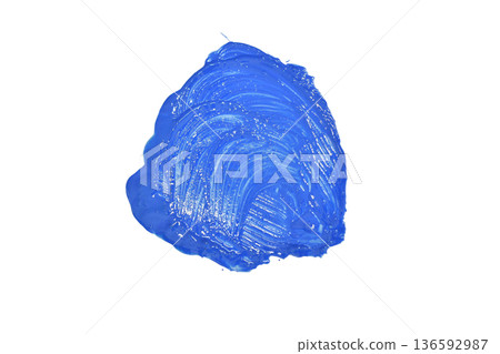 A spot of blue watercolor paint. A spot of blue watercolor paint. 136592987