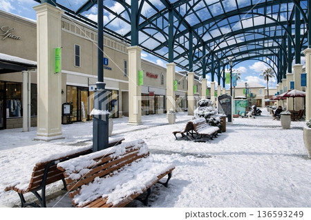 Ami Premium Outlets Snow Scene 136593249