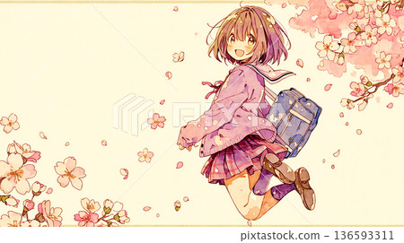 女性插畫:春天的希望與恐懼 女性插畫:春天的希望與恐懼 136593311