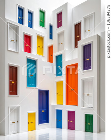 多彩的門 多彩的門 136594278