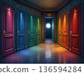 Colorful door 136594284