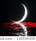 Red Sea and Moon 136594309