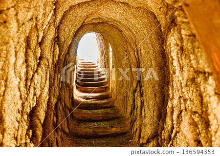 Passageway of the Cami de Ronda coastal path on the Costa Brava, from Platja d'Aro to Sant Antoni de Calonge. Cala del Pi Passageway of the Cami de Ronda coastal path on the Costa Brava, from Platja d'Aro to Sant Antoni de Calonge. Cala del Pi 136594353