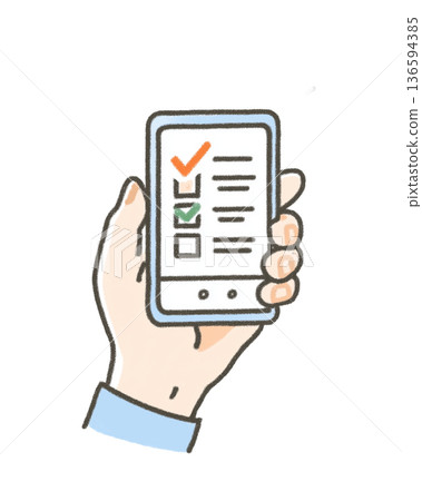 一手觸摸智慧型手機的特寫鏡頭 136594385