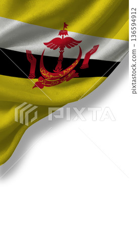 Symbol of sovereignty, Indias national flag billows in the wind against a clear sky 136594912