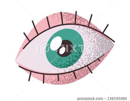 Human eye ophthalmology symbol design Human eye ophthalmology symbol design 136595060