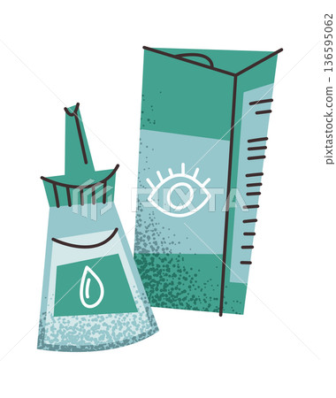 Eye drops flask ophthalmic solutions Eye drops flask ophthalmic solutions 136595062