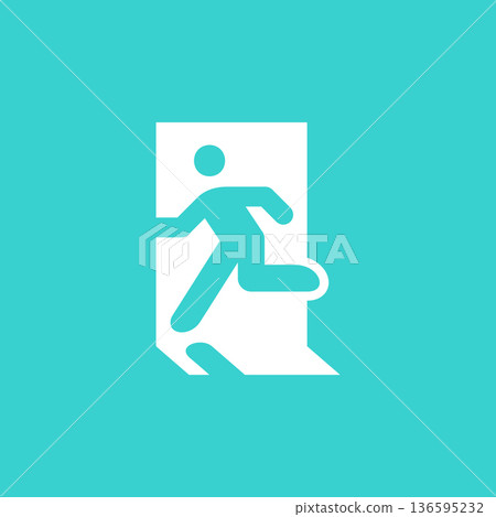 Emergency Exit Icon 136595232