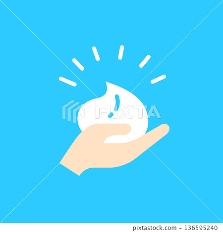 Foam cream icon Foam cream icon 136595240