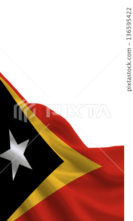East Timor flag representing national pride and sovereignty during celebrations 136595422