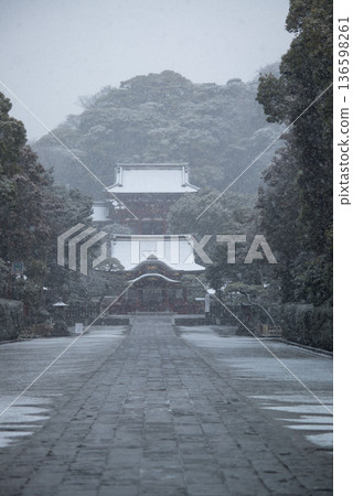 鎌倉2628鶴岡八幡宮19雪 鎌倉2628鶴岡八幡宮19雪 136598261
