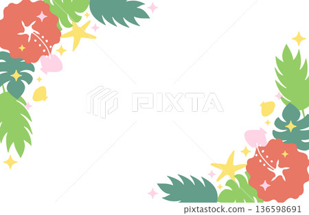 Tropical image frame 136598691