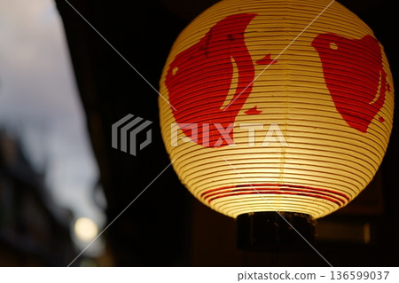 Landscape with lantern 136599037