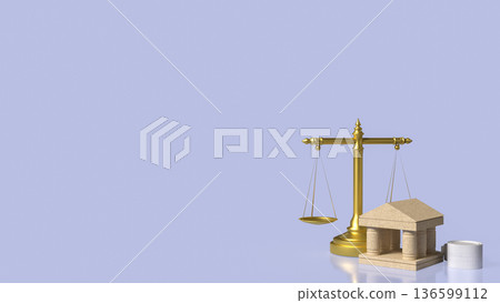 Banking Law and Financial Justice Concept 3d render. Banking Law and Financial Justice Concept 3d render. 136599112