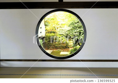 Spring scenery seen from the window 136599325