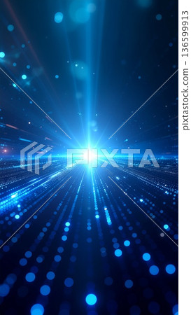 藍色鏡頭光暈未來科技背景 136599913