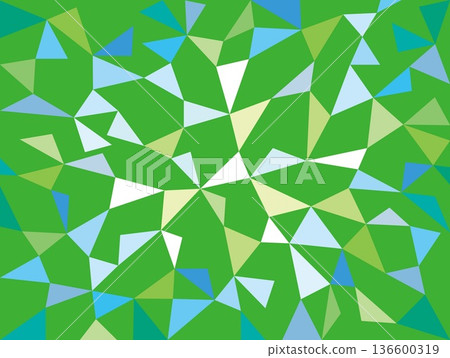 幾何圖案，三角形，彩色，綠色，藍色 136600319