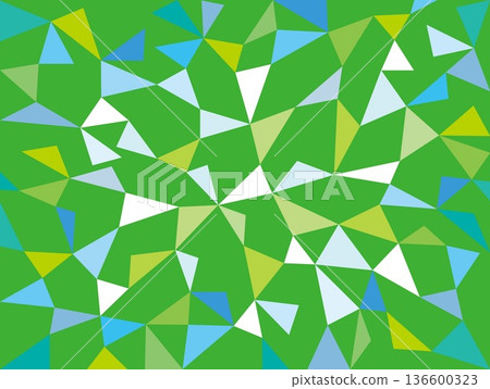 幾何圖案，三角形，彩色，綠色，藍色 136600323