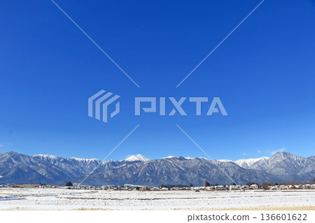 Snow Azumino and North Alps 136601622