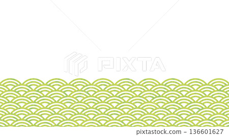 Japanese-style background material of Seigaiha (wave pattern) - Matcha green fresh green traditional pattern - Transparent (PIXTA limited edition) Japanese-style background material of Seigaiha (wave pattern) - Matcha green fresh green traditional pattern - Transparent (PIXTA limited edition) 136601627