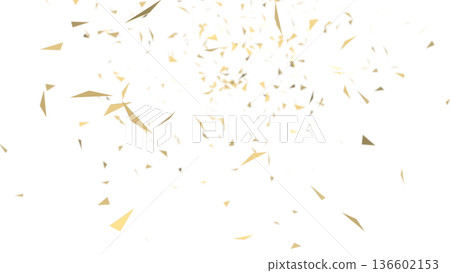 Gold confetti triangle CG Gold confetti triangle CG 136602153
