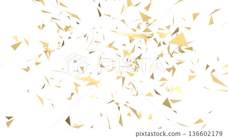 Gold confetti triangle CG Gold confetti triangle CG 136602179