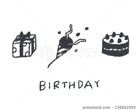 Hand-drawn illustrations that are easy to use as icons and symbol marks in designs. 136602893
