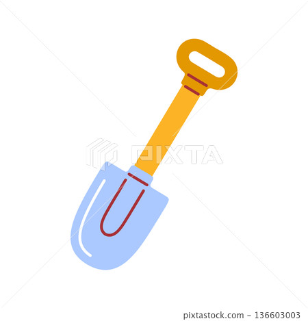 Garden Trowel Flat Icon Illustration 136603003