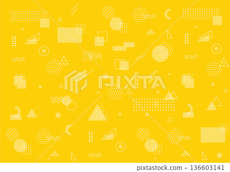 Simple color scheme geometric pattern background material in yellow Simple color scheme geometric pattern background material in yellow 136603141