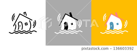 地震圖標 136603392