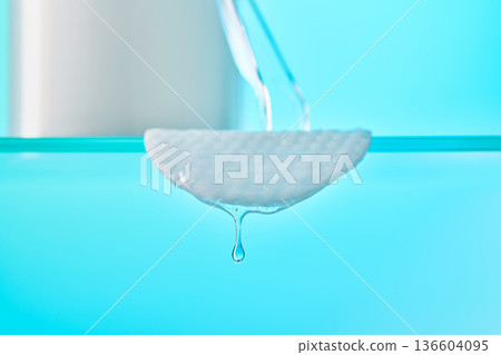 Cotton pad soaking liquid for skincare routine Cotton pad soaking liquid for skincare routine 136604095