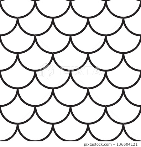 Scales & Patterns - Aquatic Texture Vector Image, Seamless Mermaid Pattern Scales & Patterns - Aquatic Texture Vector Image, Seamless Mermaid Pattern 136604121