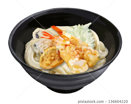 噴射烏龍麵（天婦羅） 136604220