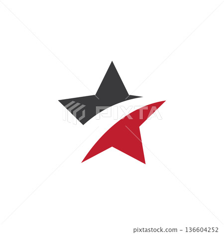 Star illustration vector 136604252
