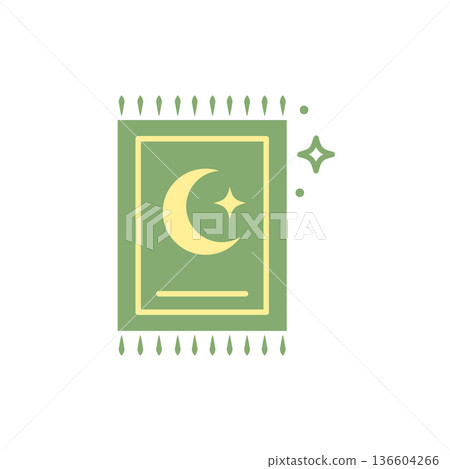 Prayer mat or rug icon Prayer mat or rug icon 136604266