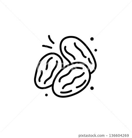 Date fruits logo icon 136604269