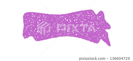 Wavy chalk speech balloon banner with organic shape and scribble texture. Purple rectangle chat box forms a bubble for message or label, perfect for creative talk and conversation template. Wavy chalk speech balloon banner with organic shape and scribble texture. Purple rectangle chat box forms a bubble for message or label, perfect for creative talk and conversation template. 136604729