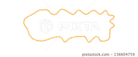 Wavy chalk scribble rectangle frame outline draws focus as a unique text border. Sketch organic shape and clean background create a bold, hand drawn element perfect for label, card or template Wavy chalk scribble rectangle frame outline draws focus as a unique text border. Sketch organic shape and clean background create a bold, hand drawn element perfect for label, card or template 136604759